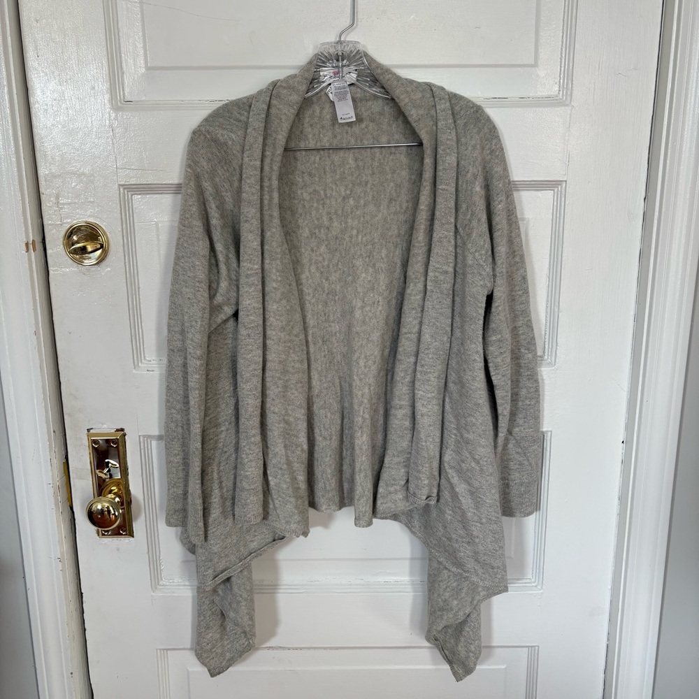 Grey cashmere vv cardigan